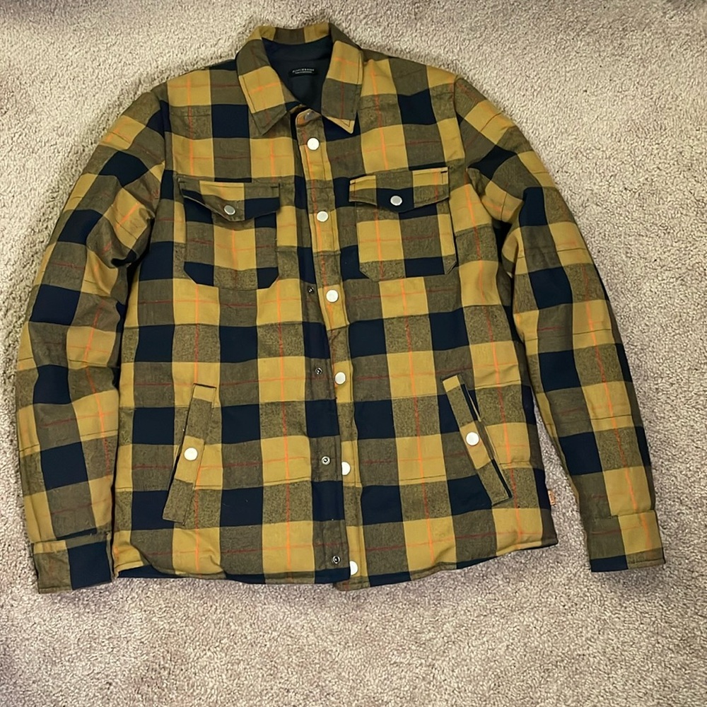 Scotch and Soda kids size 16 reversable jacket navy and plaid